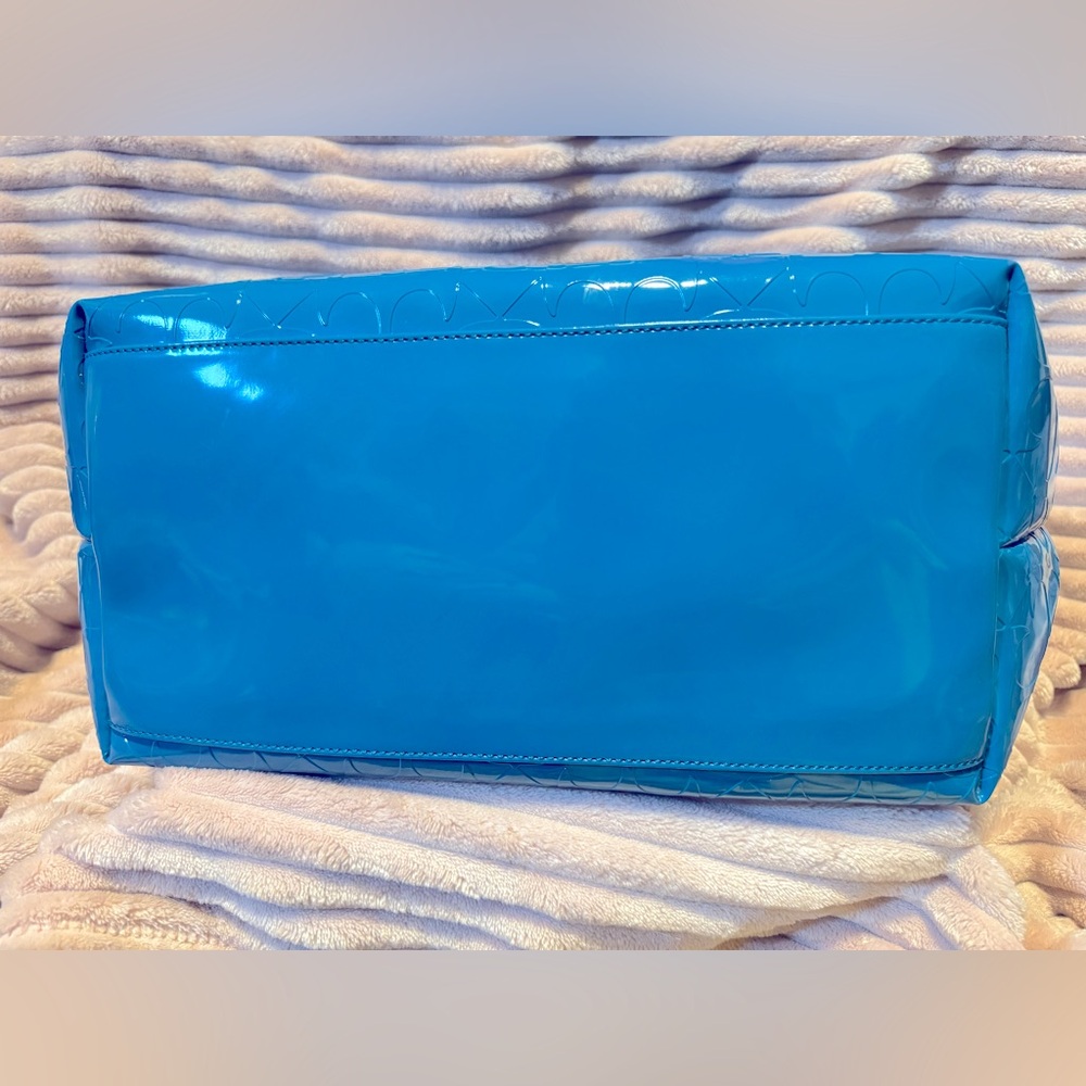 Kate Spade Patent Leather Blue Tote - Picture 2 of 10